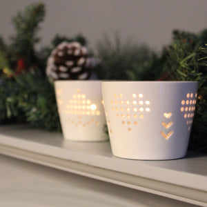 Winter votives and scented tealights
