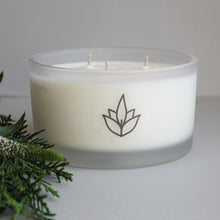 Load image into Gallery viewer, Urban Garden Scents essential oil and soy wax bowl candle. With Cedarwood & Geranium this scent blend is warm, earthy and soothing. all natural scented candle. gift ideas. mindfulness candle, meditation candle