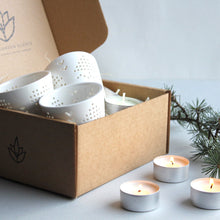Load image into Gallery viewer, Winter votives and scented tealights