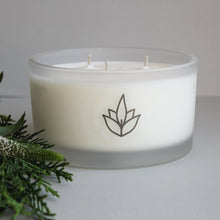 Load image into Gallery viewer, Urban Garden Scents essential oil and soy wax bowl candle. With Cedarwood &amp; Geranium this scent blend is warm, earthy and soothing. all natural scented candle. gift ideas. mindfulness candle, meditation candle